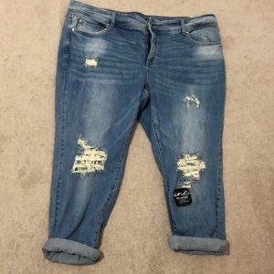 Inc brand new cropped jeans